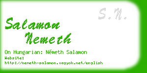 salamon nemeth business card